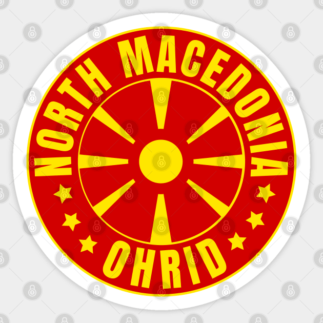 Ohrid Sticker by footballomatic